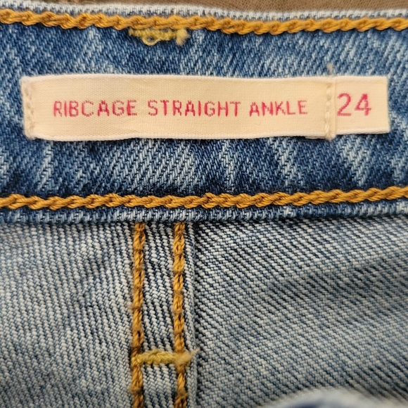 Levi's Premium Women's Ribcage Straight Ankle Jeans Size 24 - Picture 8 of 10